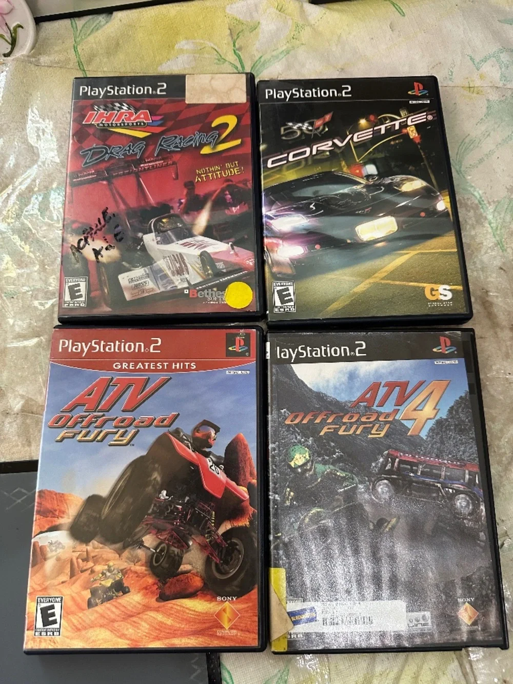 IHRA Drag Racing 2 Corvette ATV Off Road Fury 1 & 4 PlayStation 2 PS2 Games
